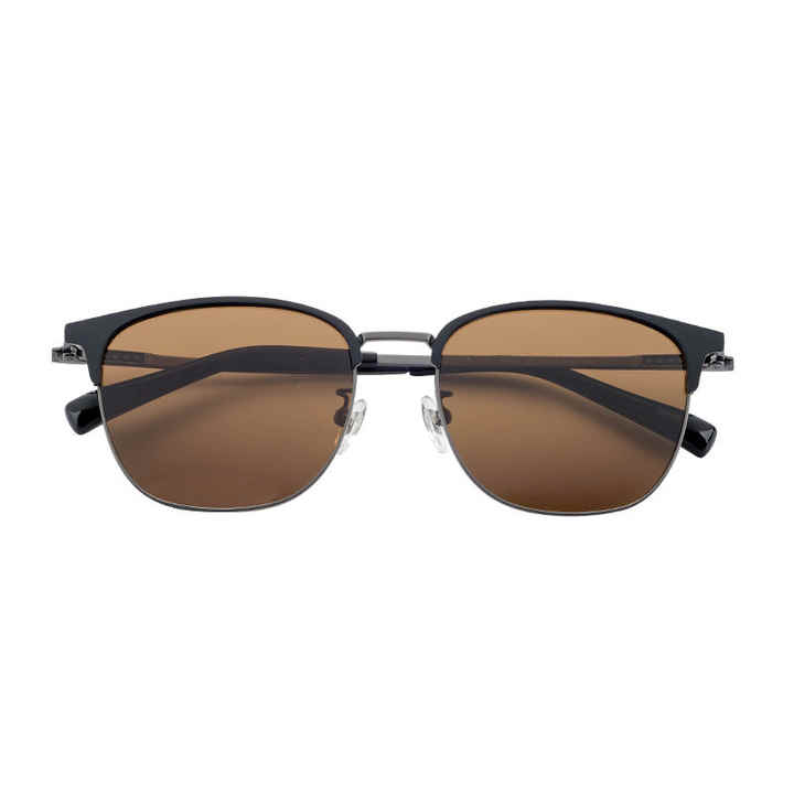 Luxury Square Mirror Sun Glasses Woman Man Titanium Frame Sunglasses